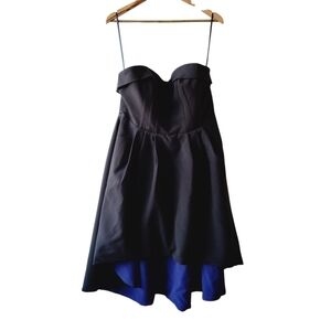 Fame and Partners Black Strapless Dress